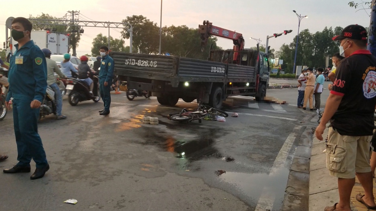 Hiện trường vụ tai nạn.
