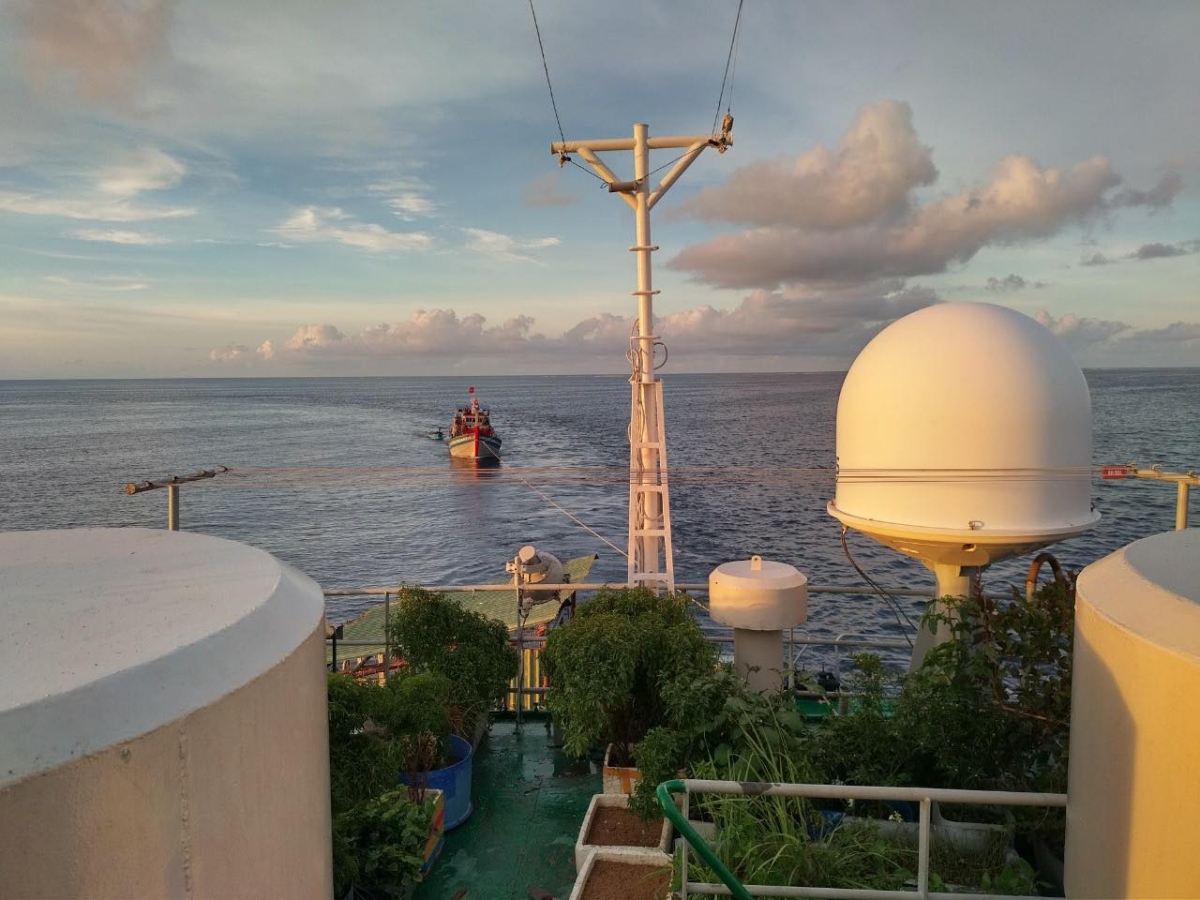 Cứu thành công tàu cá Bình Thuận bị hỏng máy trên vùng biển Trường Sa