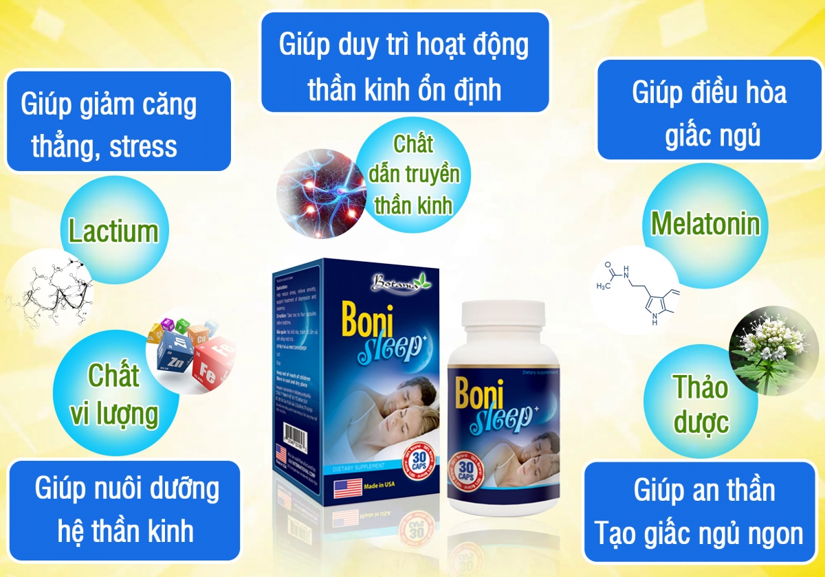 Công thức toàn diện của TPBVSK BoniSleep +