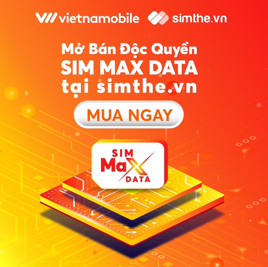 Simthe.vn bắt tay cùng Vietnamobile ra mắt sim data trọn gói 6 - 12 tháng.