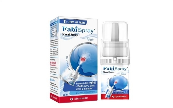 Thuốc xịt mũi điều trị Covid-19 FabiSpray của hãng dược phẩm Glenmark. Nguồn: ANI.