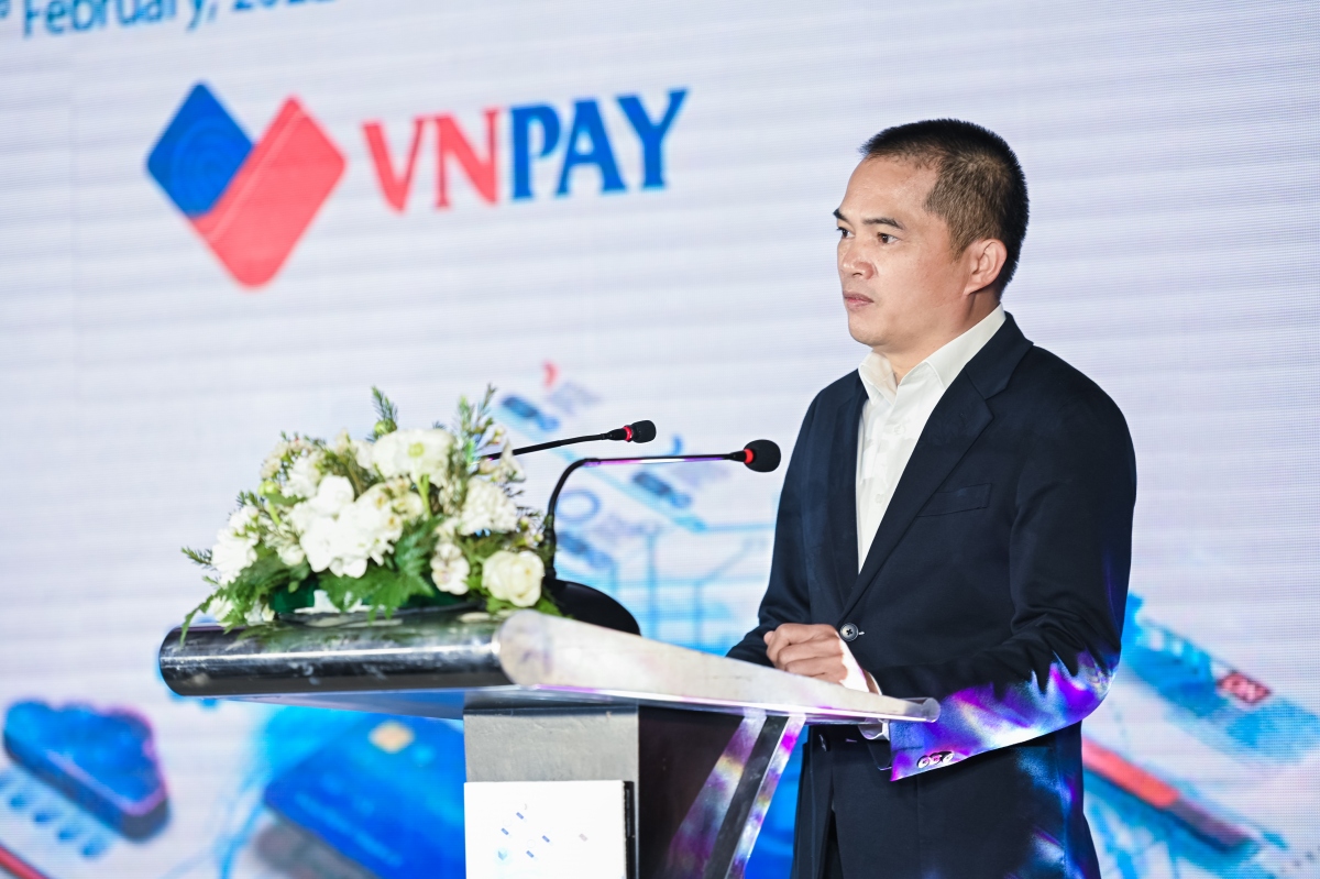  Ông Nguyễn Tuấn Lương, Phó Chủ tịch Hội đồng Quản trị VNPAY phát biểu tại lễ công bố hợp tác chiến lược Visa và VNPAY.