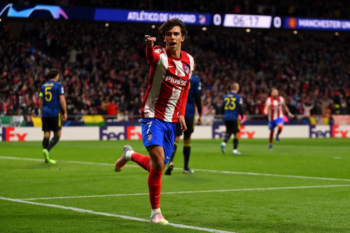 Joao Felix đưa Atletico Madrid vượt lên dẫn trước MU. (Ảnh: Getty)