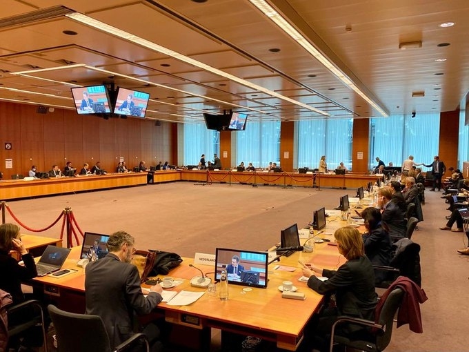 Đại sứ các nước EU họp khẩn. Ảnh: EU