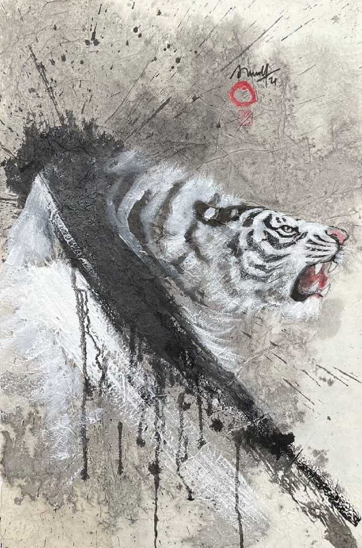 lively paintings by nguyen doan ninh to usher in year of the tiger picture 9