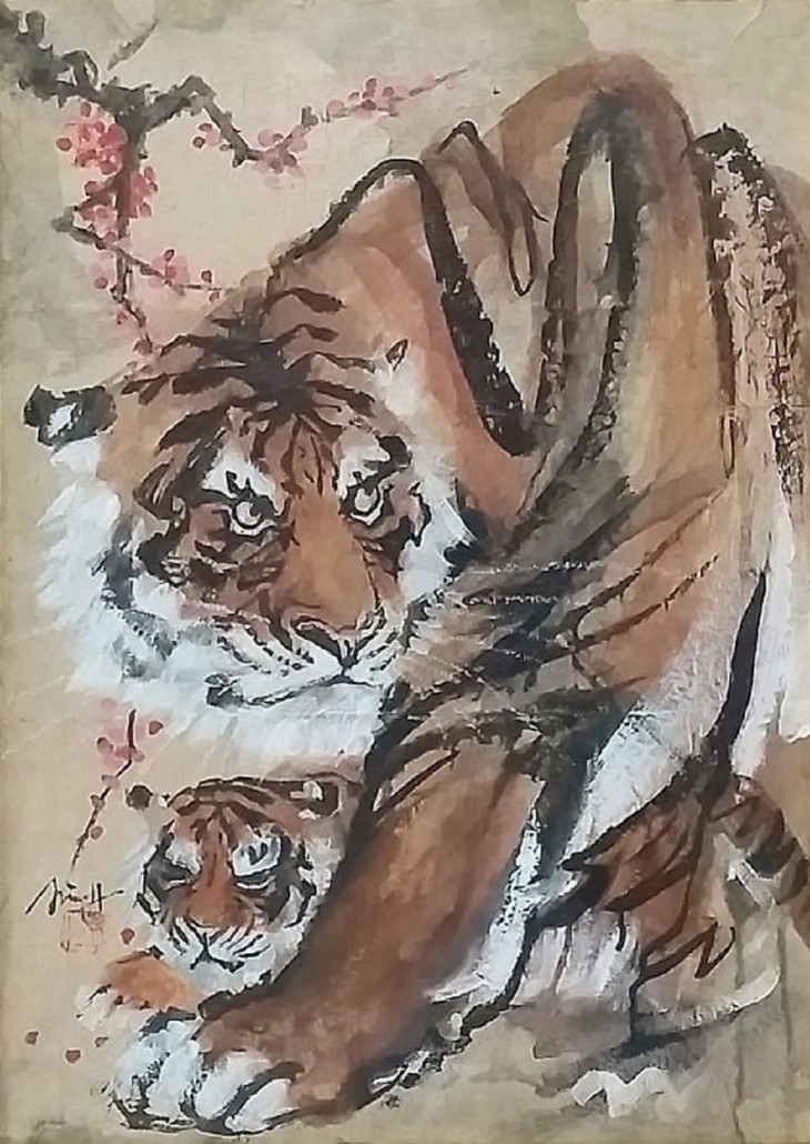 lively paintings by nguyen doan ninh to usher in year of the tiger picture 6