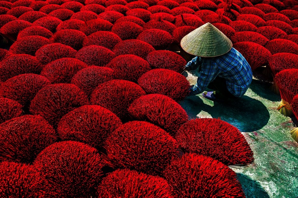 A photograph titled “Sunny Day” taken by Tran Viet Van is the winner in the Indigenous Cultures category at the CEFF International Environmental Photography.