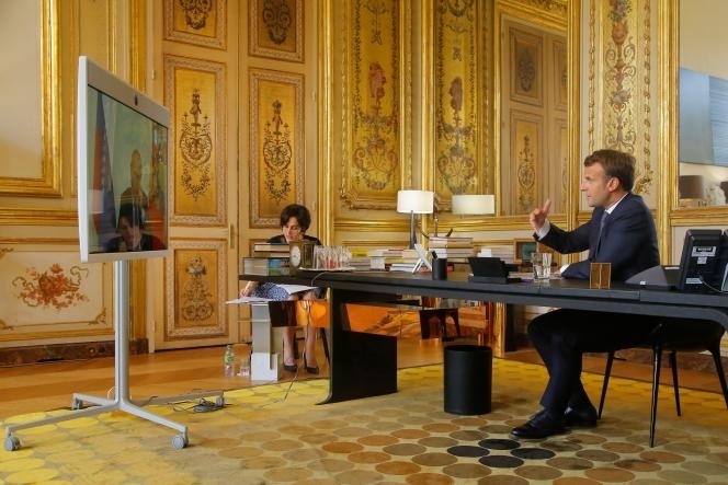 Tổng thống Pháp Macron sẽ tiếp tục điện đàm với Tổng thống Nga Putin trong ngày 20/2. Ảnh: Le Monde