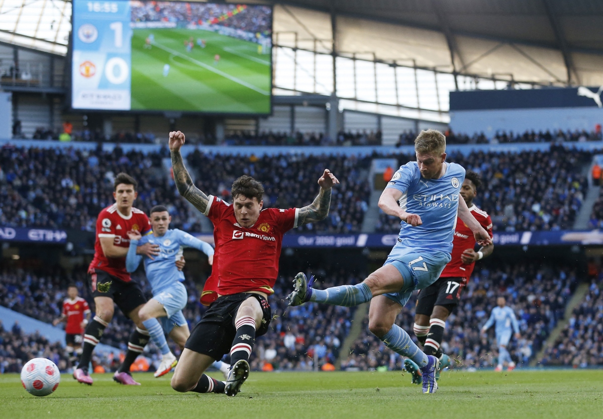 MU đã đầu hàng quá sớm trước Man City. (Ảnh: Reuters).