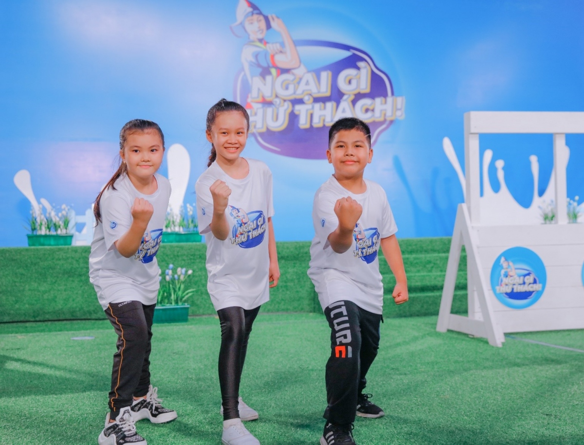 Các em nhỏ đến với gameshow đều mang trên người một tinh thần hào hứng và thể lực vững vàng để chinh phục các thử thách.