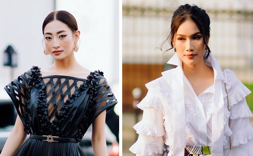 Hoa hậu Lương Thuỳ Linh và Á hậu Phương Anh tỏa sáng tại Paris Fashion Week