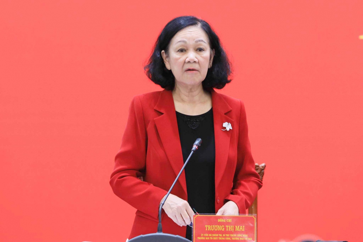 Ủy viên Bộ Chính trị, Bí thư Trung ương Đảng, Trưởng ban Tổ chức Trung ương Trương Thị Mai 