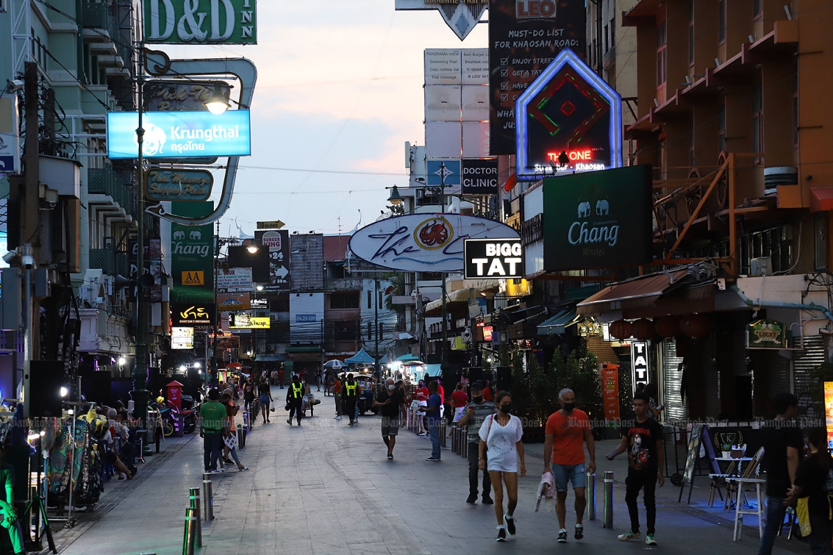 Đường Khao San tại Bangkok vốn là nơi vô cùng nhộn nhịp dịp lễ hội Songkran. Nguồn: Wichan Charoenkiatpakul/BangkokPost