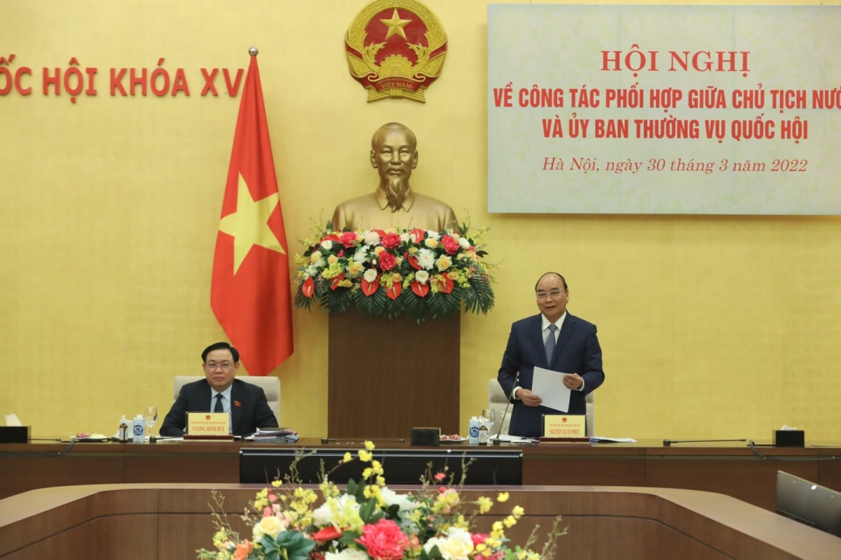 Chủ tịch nước Nguyễn Xuân Phúc phát biểu tại Hội nghị