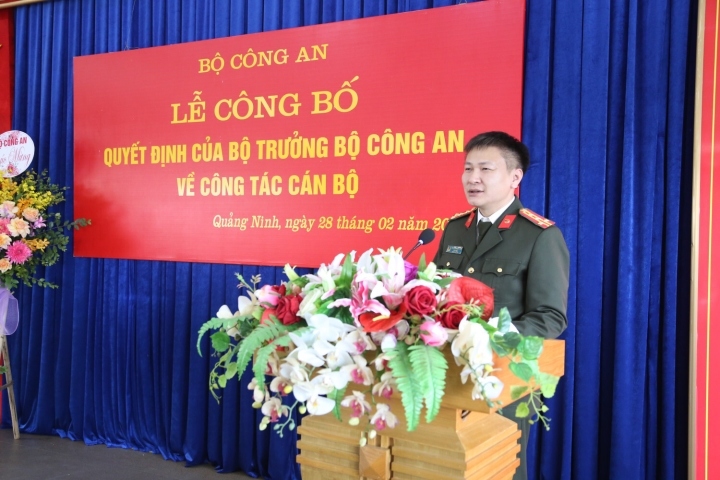 Đại tá Nguyễn Ngọc Lâm - Giám đốc Công an tỉnh Quảng Ninh đến nhận công tác và giữ chức vụ Cục trưởng Cục Cảnh sát điều tra tội phạm về tham nhũng, kinh tế và buôn lậu (C03).