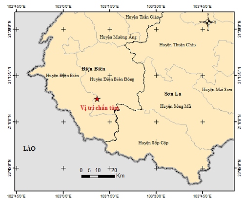 dien bien shaken by magnitude 4.5 earthquake picture 1