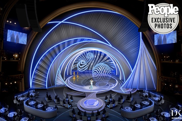 Sân khấu lễ trao giải Oscar 2022 rực rỡ với 90.000 viên pha lê ...