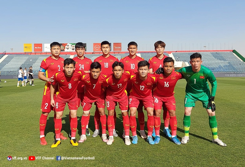 U23 Việt Nam xếp hạng 9/10 chung cuộc ở Dubai Cup 2022. (Ảnh: VFF). 