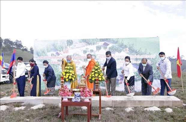 work starts on temple dedicated to vietnamese, lao martyrs in xiengkhuang picture 1