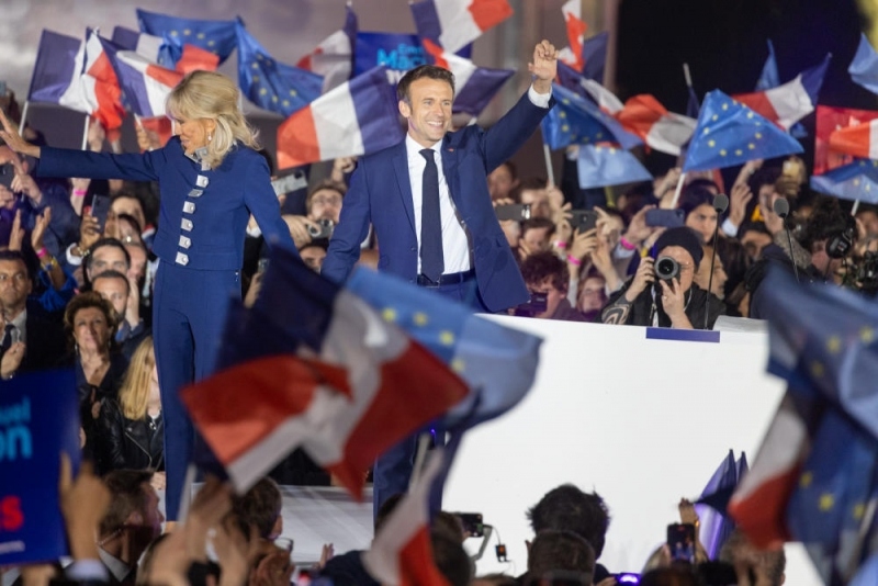 thắng cách biệt bà le pen, ông emmanuel macron tái đắc cử tổng thống pháp hình ảnh 1 thang cach biet ba le pen, ong emmanuel macron tai dac cu tong thong phap hinh anh 1