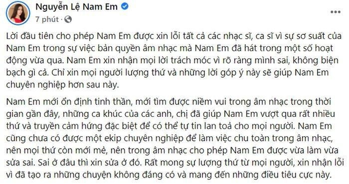 nam em len tieng sau khi bi to xai chua ca khuc cua toc tien hinh anh 1