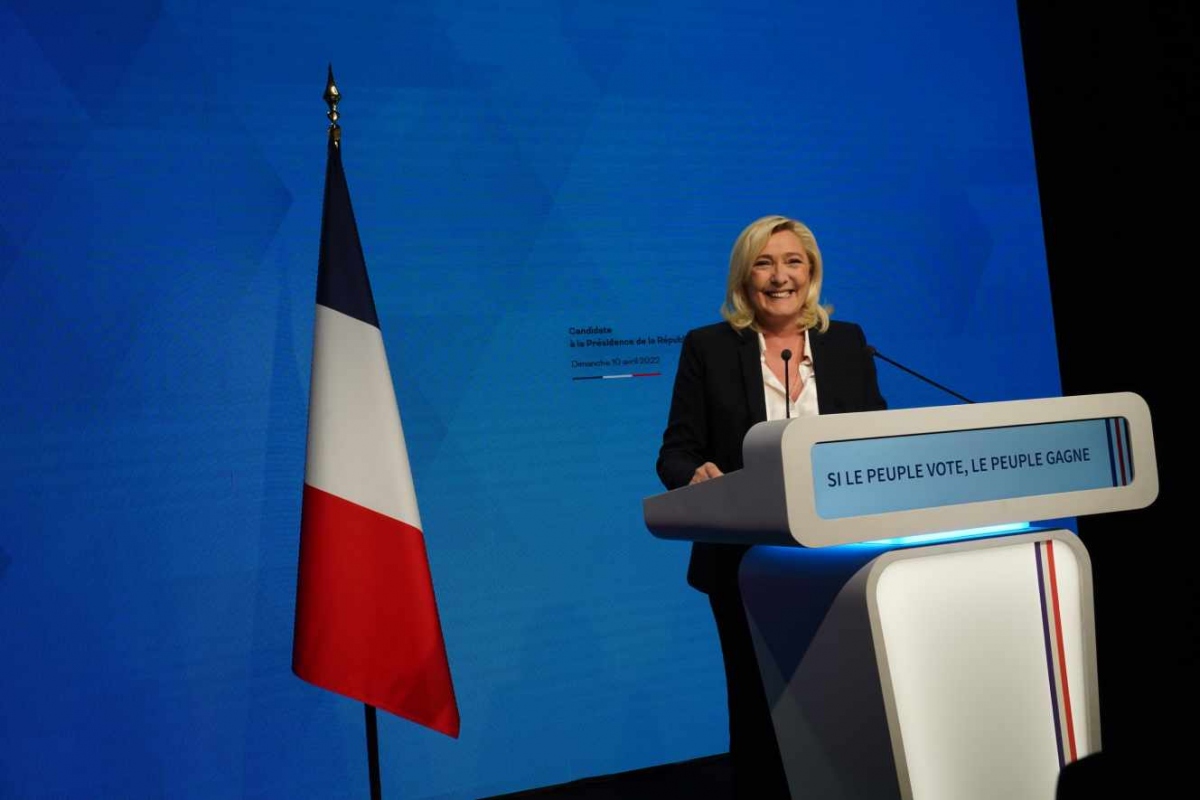Kết quả vòng 1 là thắng lợi của bà Marine Le Pen.