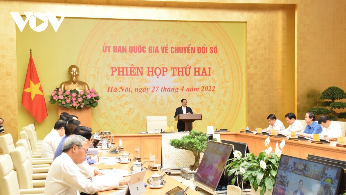 Prime Minister Pham Minh Chinh chairs the meeting.