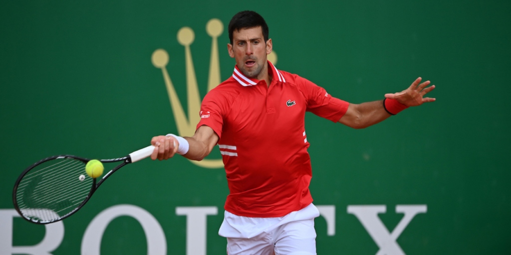 Djokovic tái xuất tại Monte-Carlo Masters 2022 sau hơn 1 tháng nghỉ thi đấu. (Ảnh: Reuters). 