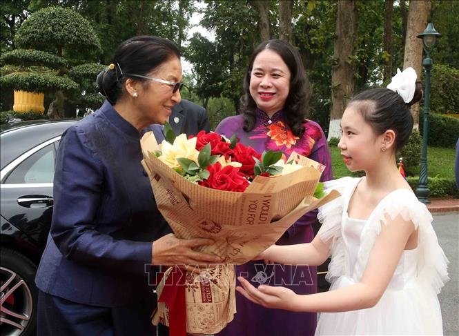 laos vice president pany yathotou visits vietnam picture 1
