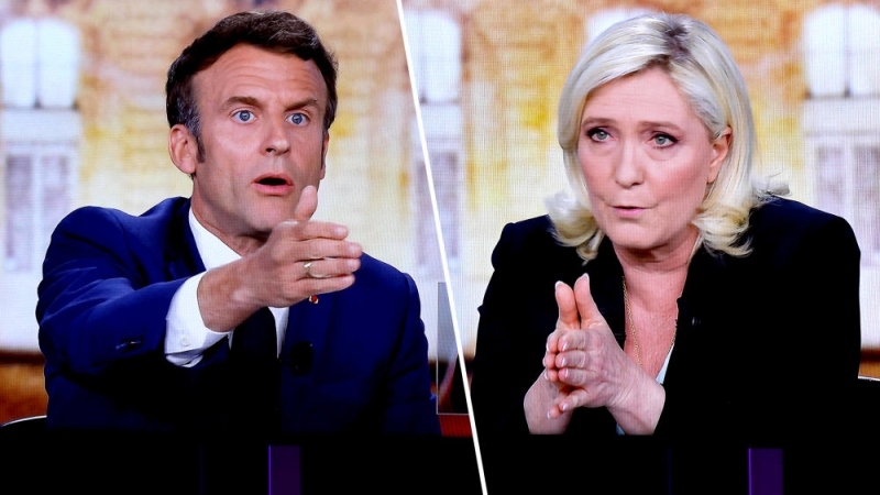 Ông Macron thể hiện quyết liệt hơn bà Le Pen. Ảnh: Le Monde