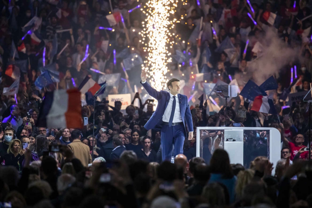 Tổng thống Pháp Macron tổ chức buổi mít tinh tái tranh cử đầu tiên