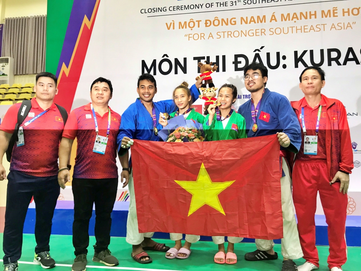 Kurash Việt Nam "thống trị" SEA Games 31, giành tới 4 HCV trong ngày 10/5