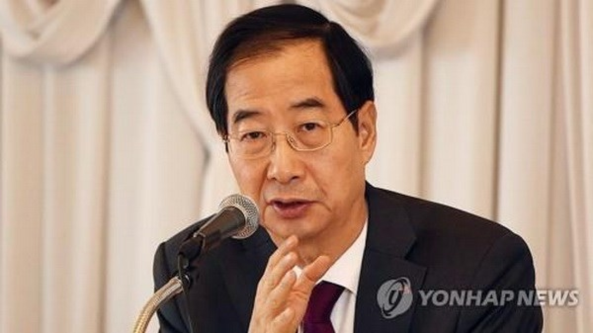 Tổng thống Hàn Quốc Yoon Suk-yeol hôm nay (21/5) đã bổ nhiệm ông Han Duck-soo làm Thủ tướng. Ảnh: Yonhap