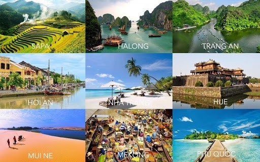 Some of the country's most famous tourism destinations (Photo: Vntrip)