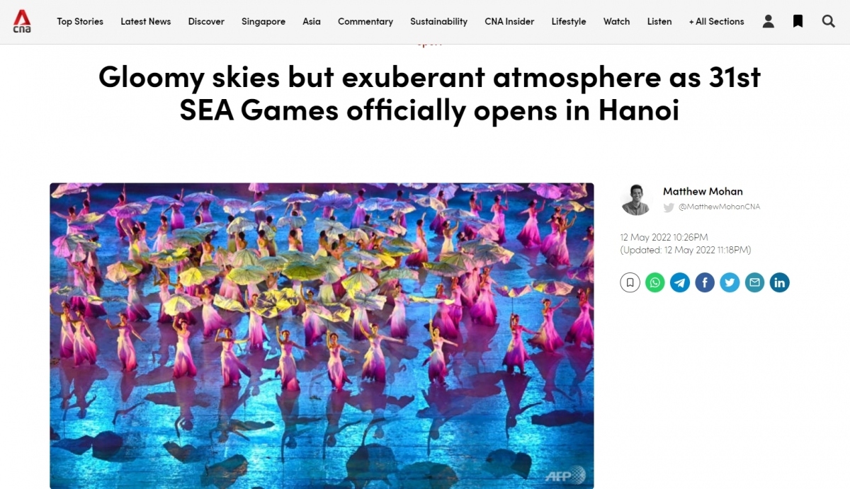 sea games 31 opening ceremony hits international headlines picture 1