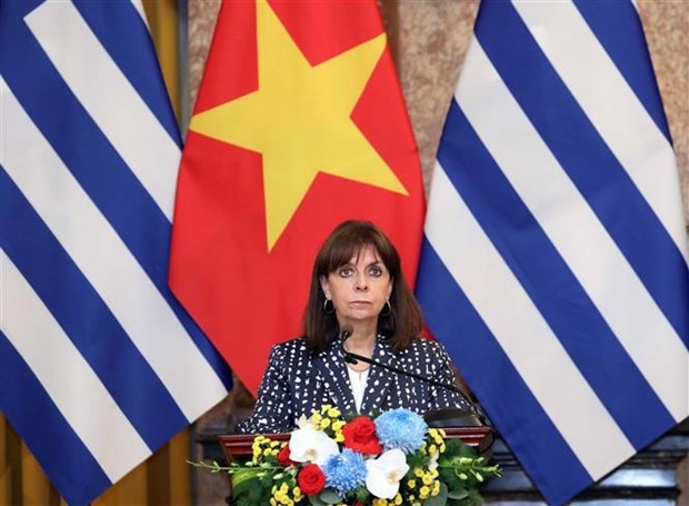 greek president wraps up official visit to vietnam picture 1 greek president wraps up official visit to vietnam picture 1