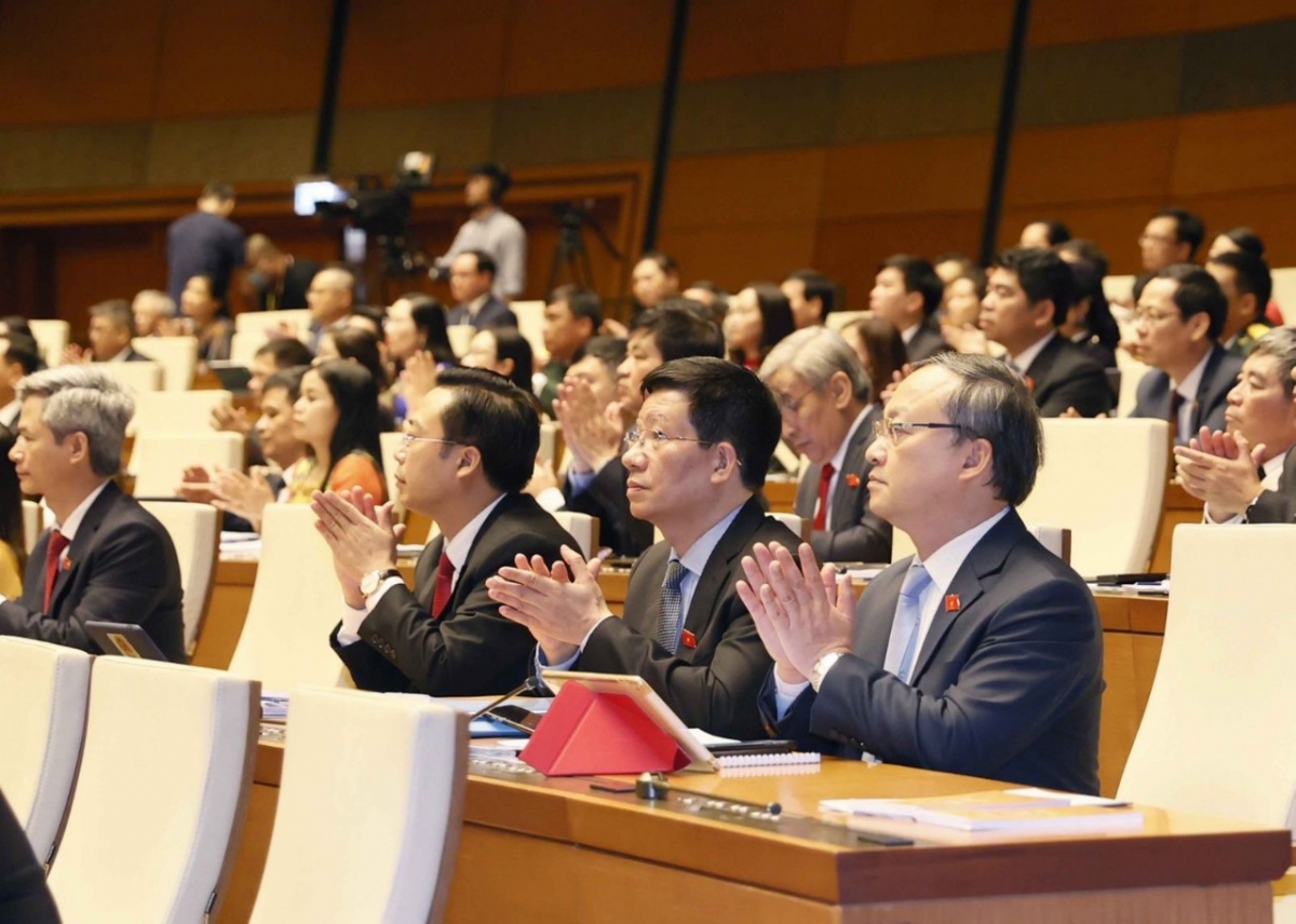 Các đại biểu dự kỳ họp thứ 3 Quốc hội khóa XV.