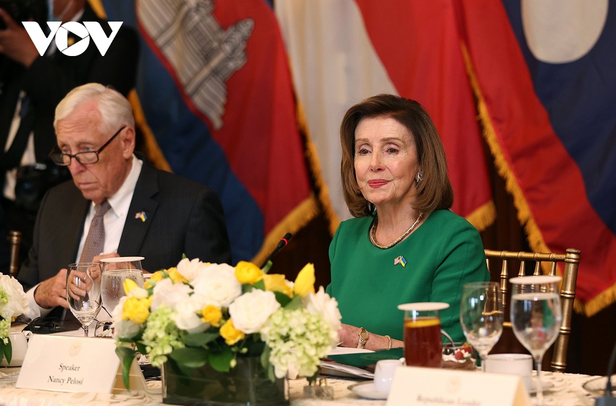Nancy Pelosi, speaker of the US House of Representatives, welcomes the positive development of the US-ASEAN relations over the years. 