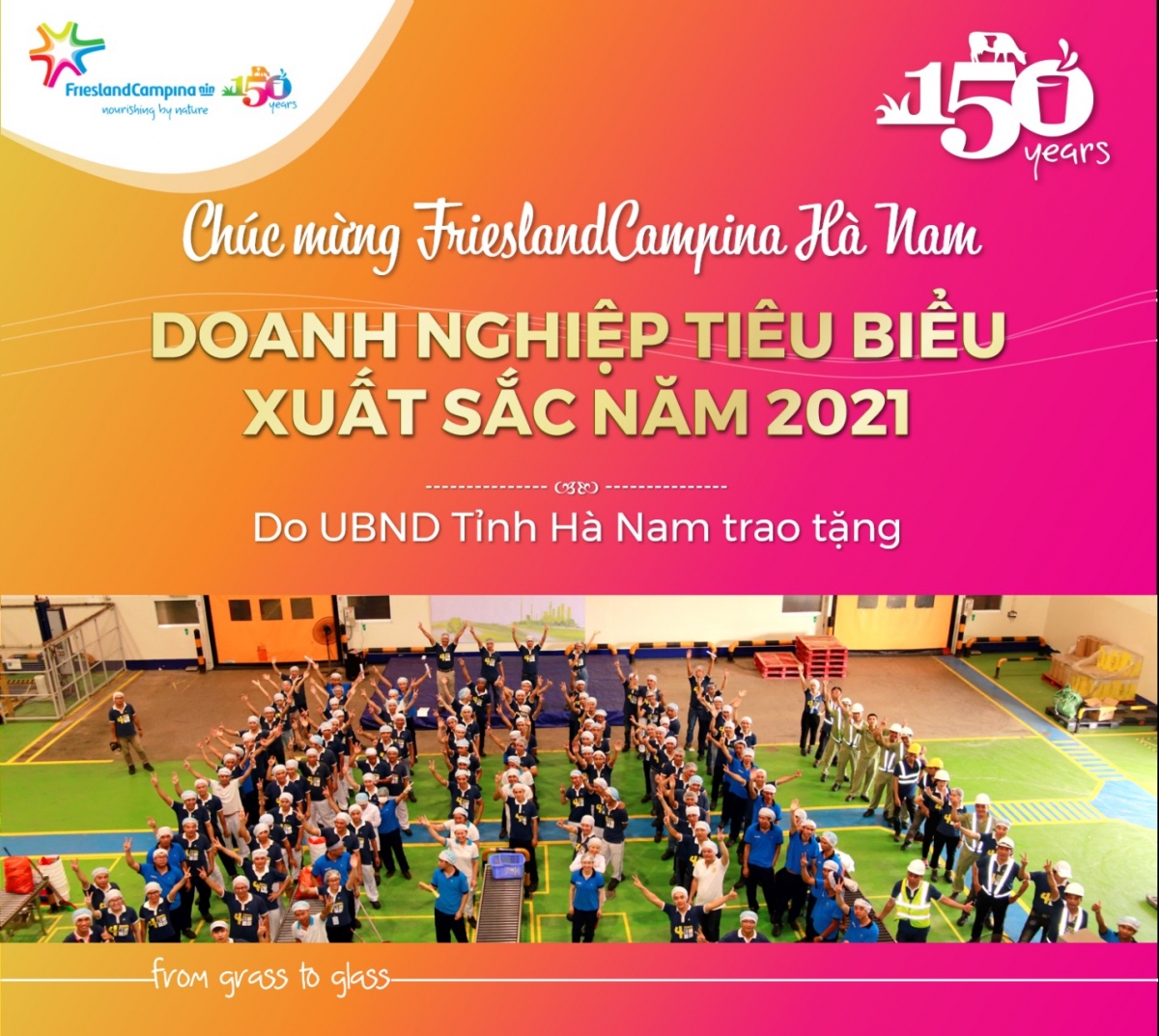 Nhà máy Hà Nam của Tập đoàn FrieslandCampina được vinh danh DN tiêu biểu xuất sắc