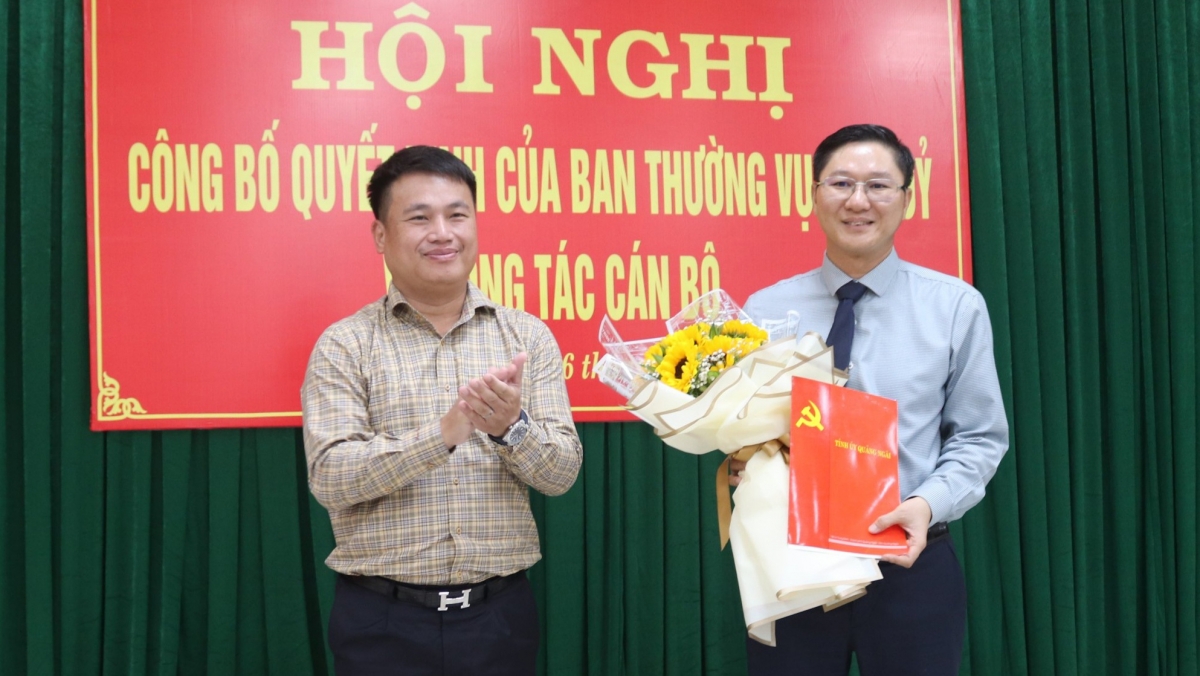 Quảng Ngãi điều động, bổ nhiệm nhiều cán bộ chủ chốt sở ngành