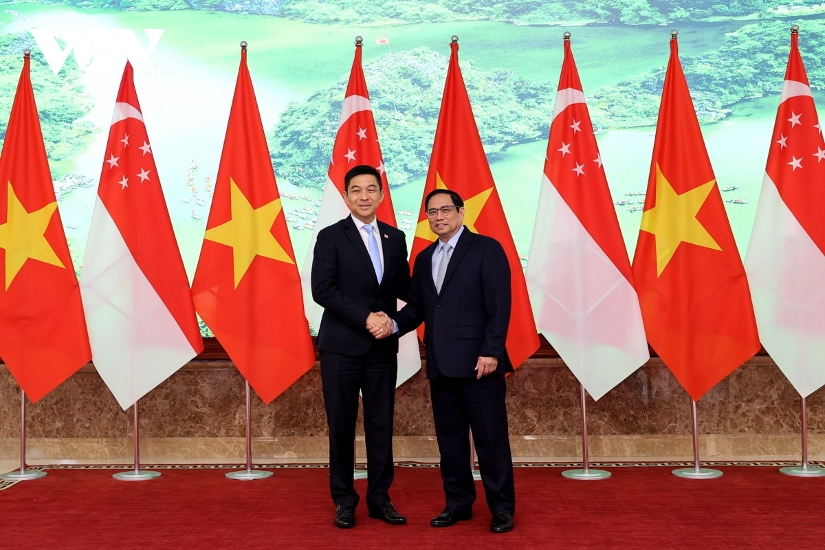 pm chinh welcomes singaporean parliament speaker in hanoi picture 1