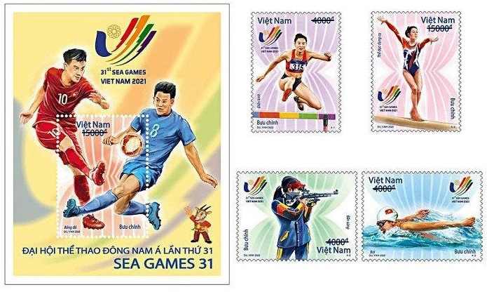vietnam releases special stamps to welcome sea games picture 1