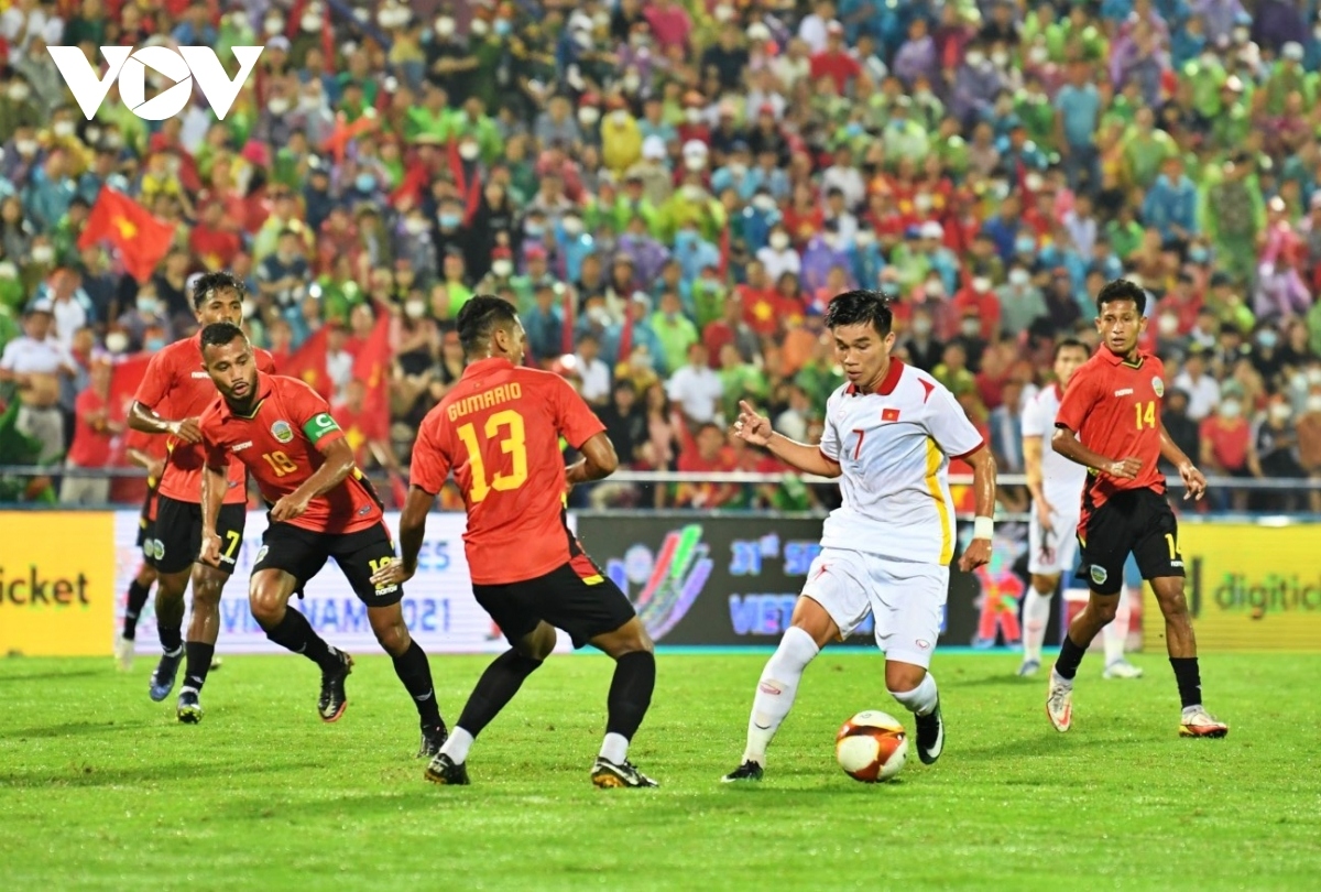 sea games 31 u23 vietnam beat u23 timor leste, cruise to semifinals picture 1