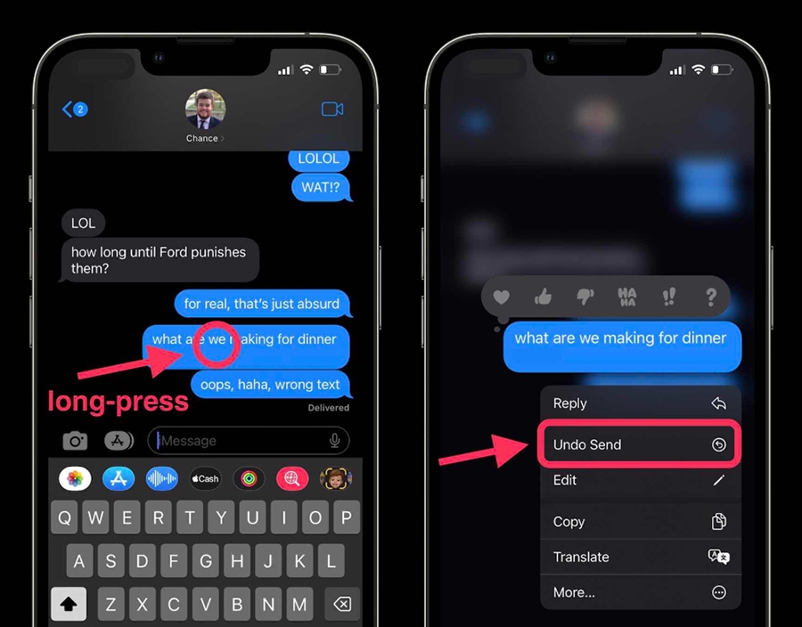 tim hieu tinh nang undo send cua imessages tren ios 16 hinh anh 1