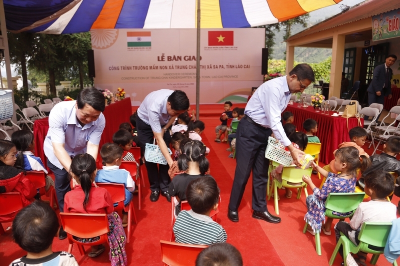 Khánh thành Trường mầm non hợp tác hữu nghị Việt Nam - Ấn Độ tại Lào Cai
