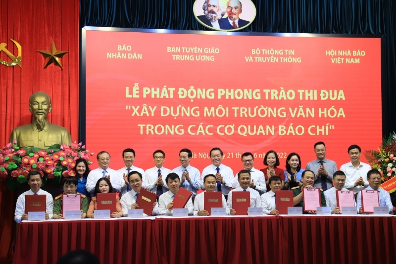 Phát động phong trào thi đua “Xây dựng môi trường văn hóa trong cơ quan báo chí"