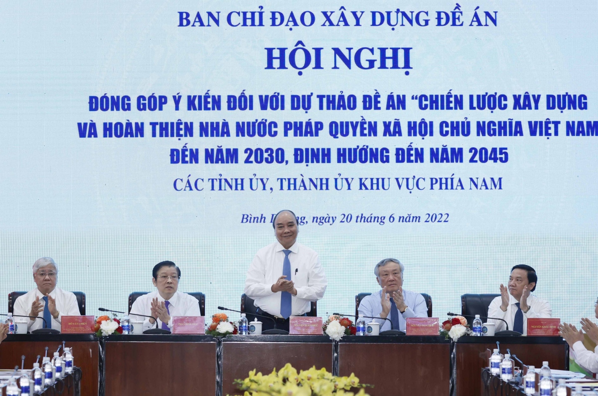 Dong gop y kien hoan thien De an chien luoc xay dung nha nuoc phap quyen hinh anh 1