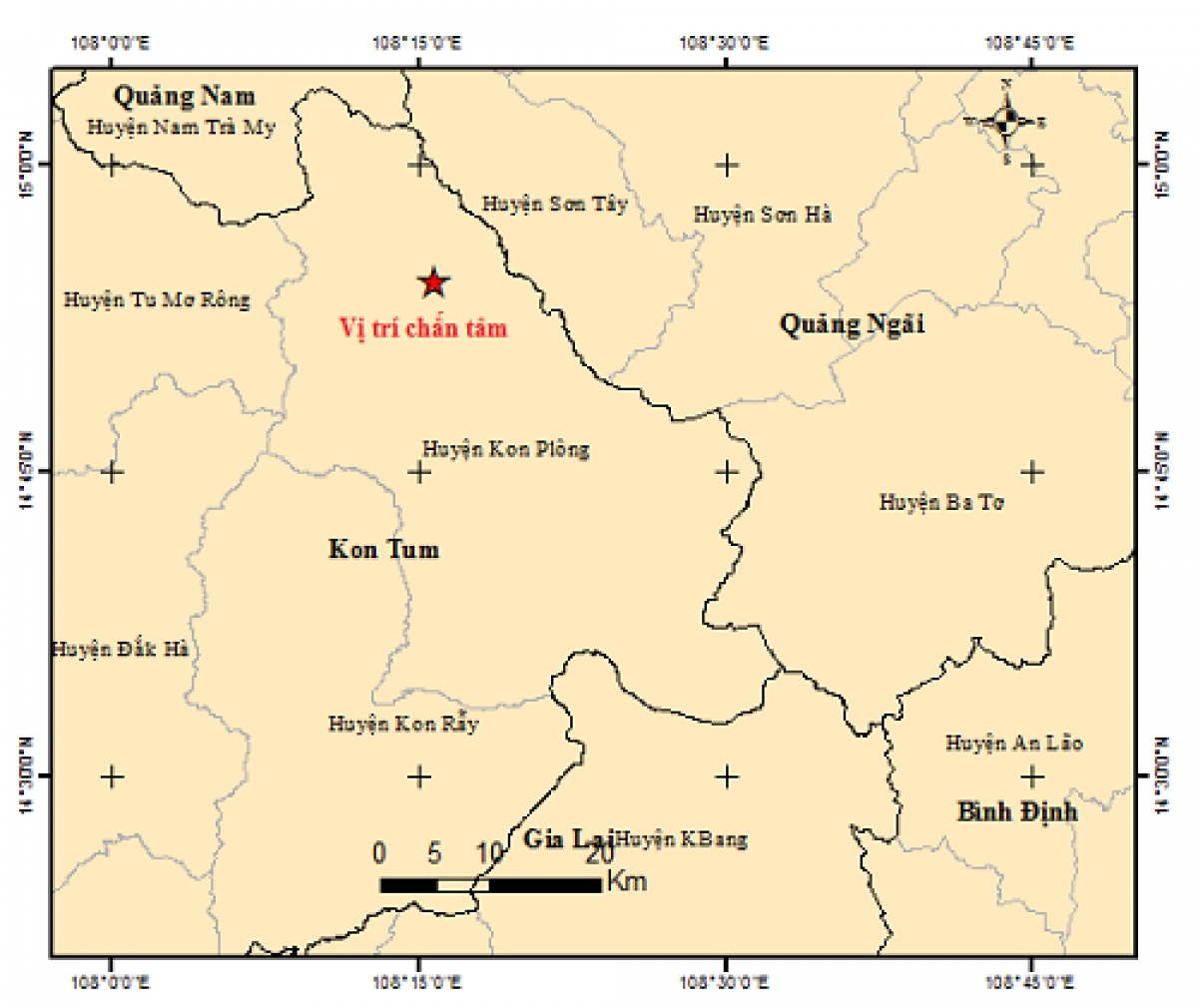 four minor quakes subsequently hit kon tum in two hours picture 1