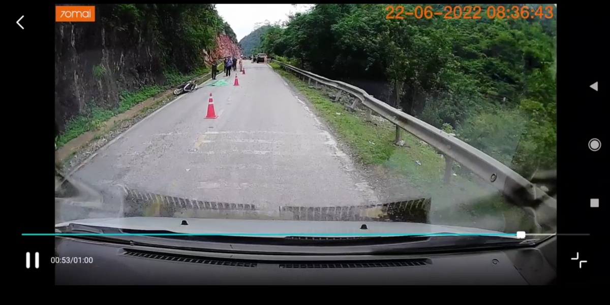 cao bang va cham giao thong tren duong hep, 1 nguoi tu vong tai cho hinh anh 1