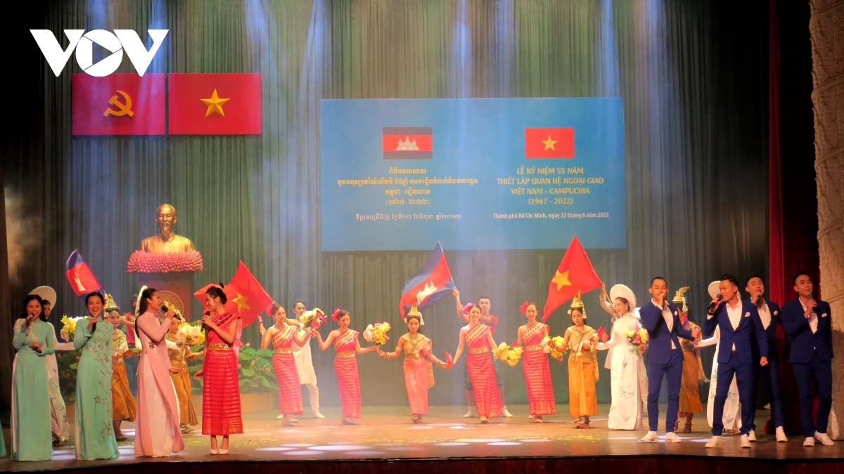 hcm city ceremony marks 55 years of vietnam cambodia diplomacy picture 1